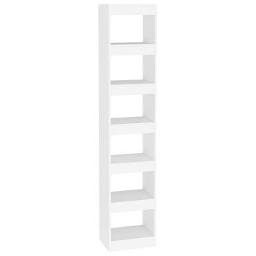 vidaXL Βιβλιοθήκη/Διαχωριστικό Χώρου Λευκό 40x30x198cm Επεξ. Ξύλο 1 τεμ.