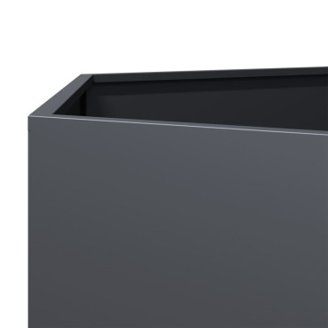 vidaXL Ζαρντινιέρα Κήπου Εξάγωνη Ανθρακί 69x60x45 εκ. Ατσάλι