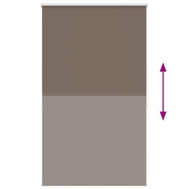 Ρόλερ Σκίασης Blackout Καφέ 100 x 175 cm