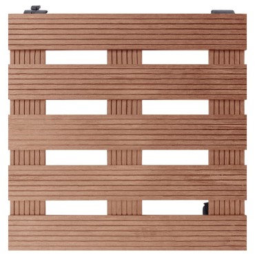 vidaXL Βάσεις για Γλάστρες με Ρόδες 4 τεμ. Καφέ 30x30x7,5 εκ. από WPC