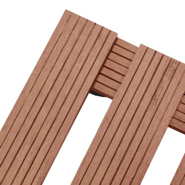 vidaXL Βάσεις για Γλάστρες με Ρόδες 4 τεμ. Καφέ 30x30x7,5 εκ. από WPC