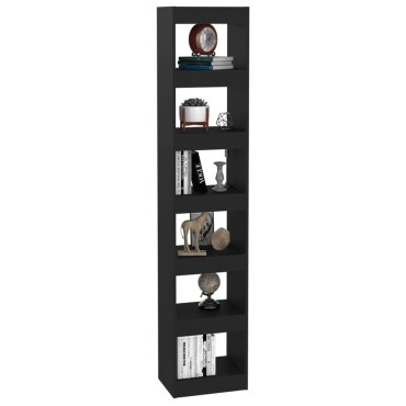 vidaXL Βιβλιοθήκη/Διαχωριστικό Χώρου Μαύρο 40x30x198cm 1 τεμ.