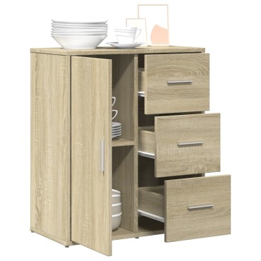 vidaXL Βοηθητικό Ντουλάπι Sonoma Δρυς 60x31x70cm Επεξεργασμένο Ξύλο 1 τεμ.