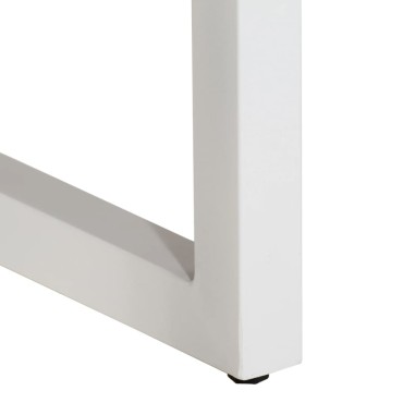 vidaXL Τραπέζι Κονσόλα Καφέ 110x35x76cm από Μασίφ Ξύλο Μάνγκο/Σίδερο 1 τεμ.