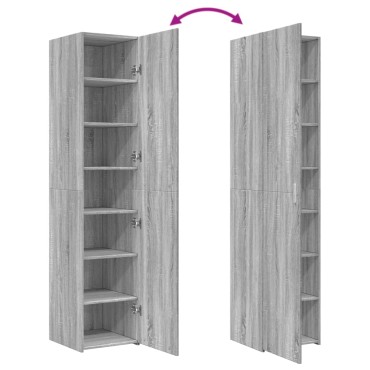 vidaXL Ντουλάπι Γκρι Sonoma 40x42,5x185cm από Επεξεργασμένο Ξύλο 1 τεμ.