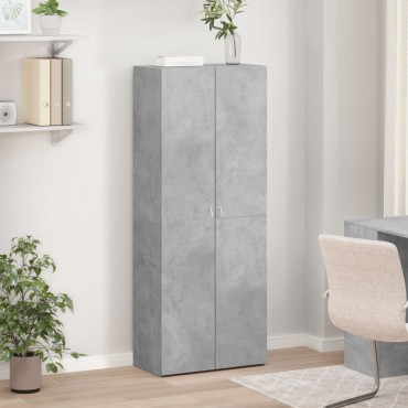 vidaXL Αρχειοθήκη Γκρι Σκυρ. 60x32x153cm Επεξεργασμένο Ξύλο 1 τεμ.