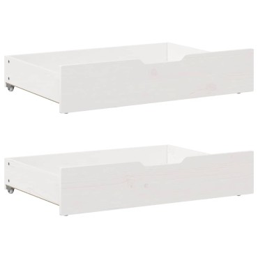 vidaXL Σκελετός Κρεβ. Χωρίς Στρώμα Λευκό 140x190cm Μασίφ Πεύκο 1 τεμ. - Μονό