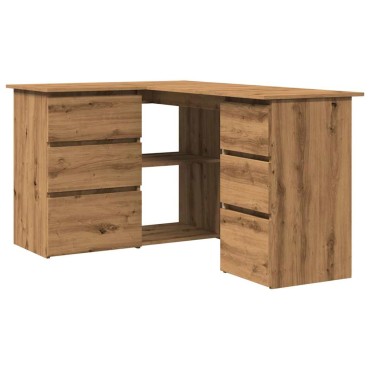 vidaXL Γωνιακό γραφείο Artisan Oak 145x100x76cm Κατασκευασμένο ξύλο 1 τεμ.