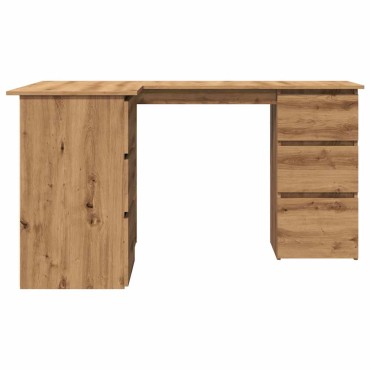 vidaXL Γωνιακό γραφείο Artisan Oak 145x100x76cm Κατασκευασμένο ξύλο 1 τεμ.