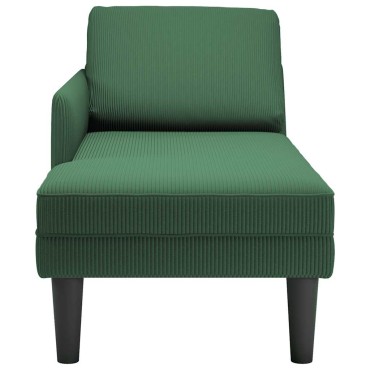 vidaXL Σαλόνι πολυθρόνας με μαξιλάρι ύφασμα Corduroy 132x56x70 cm