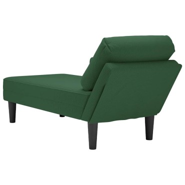 vidaXL Σαλόνι πολυθρόνας με μαξιλάρι ύφασμα Corduroy 132x56x70 cm