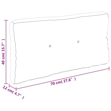 vidaXL Μαξιλάρι Παλέτας Πολύχρωμο 70x40x12cm Υφασμάτινο