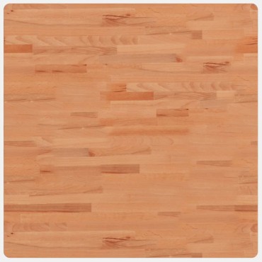 vidaXL Επιφάνεια Τραπεζιού Τετράγωνη 80x80x2,5cm Μασίφ Ξύλο Οξιάς 1 τεμ.