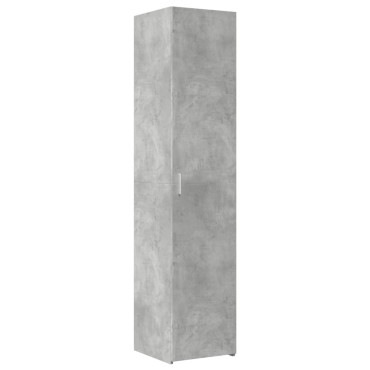 vidaXL Ντουλάπι Γκρι Σκυροδέματος 40x42,5x185cm Επεξεργασμένο Ξύλο 1 τεμ.