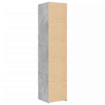 vidaXL Ντουλάπι Γκρι Σκυροδέματος 40x42,5x185cm Επεξεργασμένο Ξύλο 1 τεμ.
