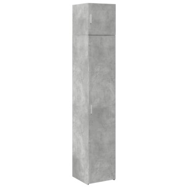 vidaXL Ντουλάπι Αποθήκευσης Στενό Γκρι 40x42,5x225cm Επεξεργ. Ξύλο 1 τεμ.