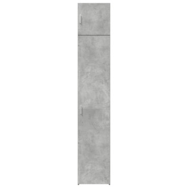 vidaXL Ντουλάπι Αποθήκευσης Στενό Γκρι 40x42,5x225cm Επεξεργ. Ξύλο 1 τεμ.