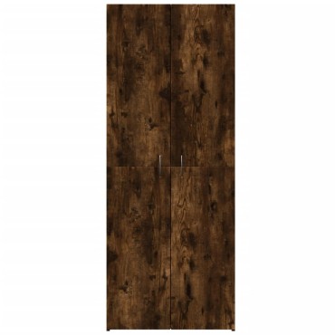 vidaXL Αρχειοθήκη Καπνιστή Δρυς 60x32x153cm Επεξ. Ξύλο 1 τεμ.