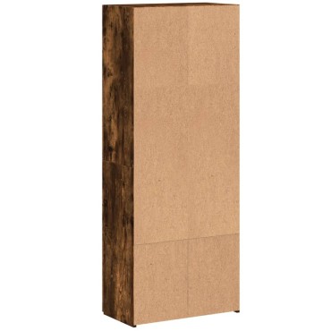 vidaXL Αρχειοθήκη Καπνιστή Δρυς 60x32x153cm Επεξ. Ξύλο 1 τεμ.