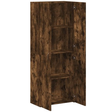 vidaXL Αρχειοθήκη Καπνιστή Δρυς 60x32x153cm Επεξ. Ξύλο 1 τεμ.