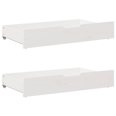 vidaXL Σκελετός Κρεβ. Χωρίς Στρώμα Λευκό 75x190cm Μασίφ Πεύκο 1 τεμ. - Μονό