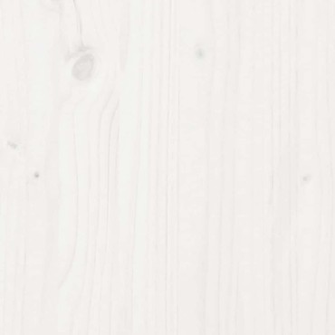 vidaXL Σκελετός Κρεβ. Χωρίς Στρώμα Λευκό 160x200cm Μασίφ Πεύκο 1 τεμ. - Διπλό
