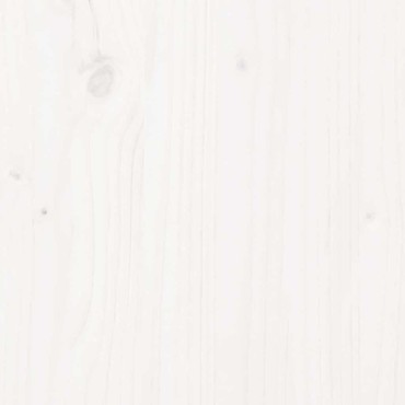 vidaXL Σκελετός Κρεβ. Χωρίς Στρώμα Λευκό 140x200cm Μασίφ Πεύκο 1 τεμ. - Διπλό