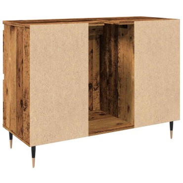 vidaXL Ντουλάπι Μπάνιου Παλαιό Ξύλο 80x33x60cm από Επεξεργασμένο Ξύλο