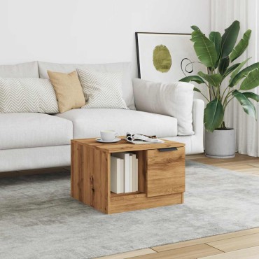 vidaXL Τραπεζάκι Σαλονιού τεχνίτης Δρυς 50x50x36cm Επεξεργασμένο Ξύλο 1 τεμ.
