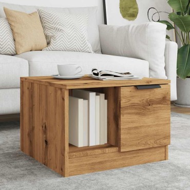 vidaXL Τραπεζάκι Σαλονιού τεχνίτης Δρυς 50x50x36cm Επεξεργασμένο Ξύλο 1 τεμ.
