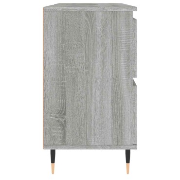 vidaXL Ντουλάπι Μπάνιου Γκρι Sonoma 80x33x60cm από Επεξεργ. Ξύλο