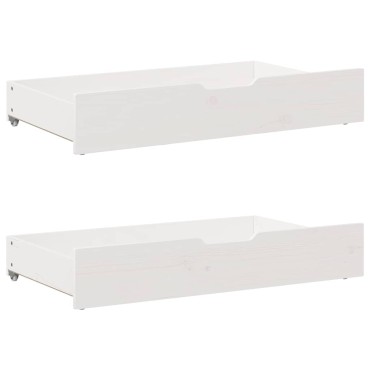 vidaXL Σκελετός Κρεβ. Χωρίς Στρώμα Λευκό 140x190cm Μασίφ Πεύκο 1 τεμ. - Μονό