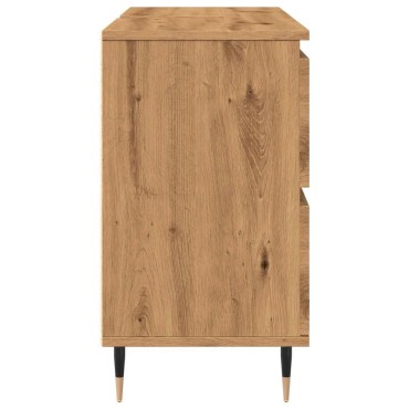 vidaXL Ντουλάπι μπάνιου Δρυς τεχνίτης 80x33x60cm Κατασκευασμένο ξύλο