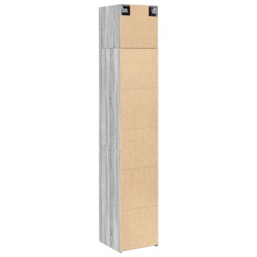 vidaXL Ντουλάπι Αποθήκευσης Στενό Δρυς 40x42,5x225cm Επεξεργ. Ξύλο 1 τεμ.