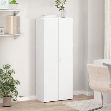 vidaXL Αρχειοθήκη Λευκή 60x32x153cm από Επεξεργασμένο Ξύλο 1 τεμ.
