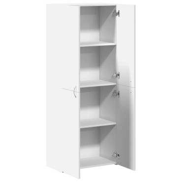 vidaXL Αρχειοθήκη Λευκή 60x32x153cm από Επεξεργασμένο Ξύλο 1 τεμ.