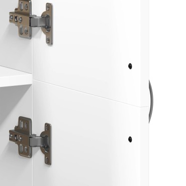 vidaXL Αρχειοθήκη Λευκή 60x32x153cm από Επεξεργασμένο Ξύλο 1 τεμ.