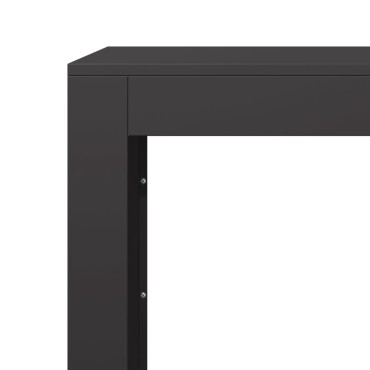 vidaXL Ράφι Καυσόξυλων Μαύρο 100x40x60 εκ. Ατσάλινο