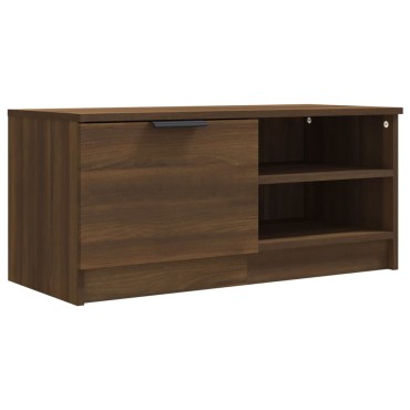 vidaXL Έπιπλα Τηλεόρασης 2 τεμ. Καφέ Δρυς 80x35x36,5cm Επεξεργ. Ξύλο