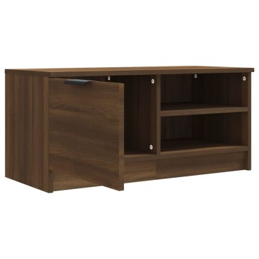 vidaXL Έπιπλα Τηλεόρασης 2 τεμ. Καφέ Δρυς 80x35x36,5cm Επεξεργ. Ξύλο