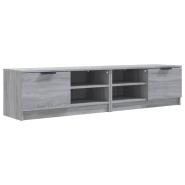 vidaXL Έπιπλα Τηλεόρασης 2 τεμ. Γκρι Sonoma 80x35x36,5cm Επεξ. Ξύλο