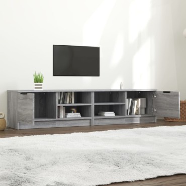 vidaXL Έπιπλα Τηλεόρασης 2 τεμ. Γκρι Sonoma 80x35x36,5cm Επεξ. Ξύλο