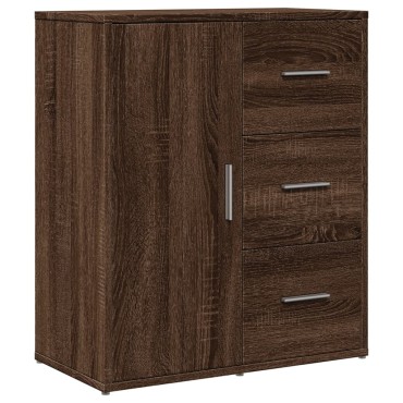 vidaXL Βοηθητικό Ντουλάπι Καφέ Δρυς 60x31x70cm από Επεξεργασμένο Ξύλο 1 τεμ.