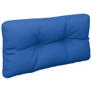vidaXL Μαξιλάρι Παλέτας Μπλε Ρουά 70x40x12cm Υφασμάτινο