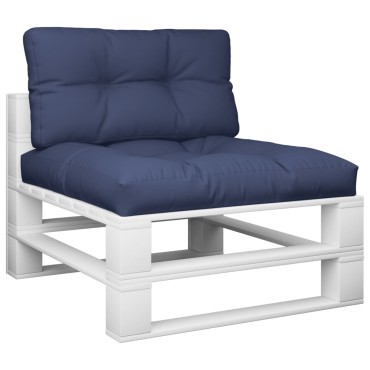 vidaXL Μαξιλάρι Παλέτας Σετ Ναυτικό Μπλε 70x40x12cm Υφασμάτινο