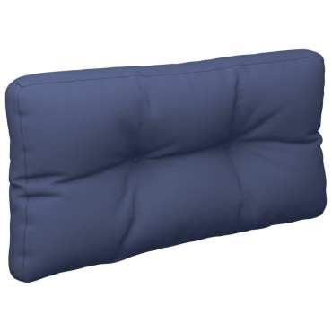 vidaXL Μαξιλάρι Παλέτας Σετ Ναυτικό Μπλε 70x40x12cm Υφασμάτινο