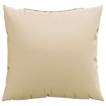 vidaXL Μαξιλάρια Καναπέ 4 τεμ. Μπεζ 60x60cm Υφασμάτινα