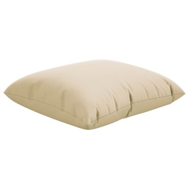 vidaXL Μαξιλάρια Καναπέ 4 τεμ. Μπεζ 60x60cm Υφασμάτινα