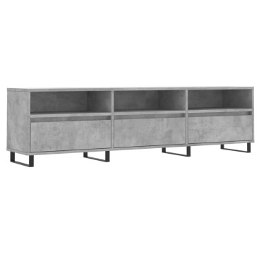 vidaXL Έπιπλο Τηλεόρασης Γκρι Σκυρ. 150x30x44,5cm Επεξ. Ξύλο