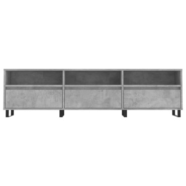 vidaXL Έπιπλο Τηλεόρασης Γκρι Σκυρ. 150x30x44,5cm Επεξ. Ξύλο